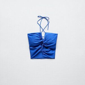 Zara CUT OUT KNIT TOP